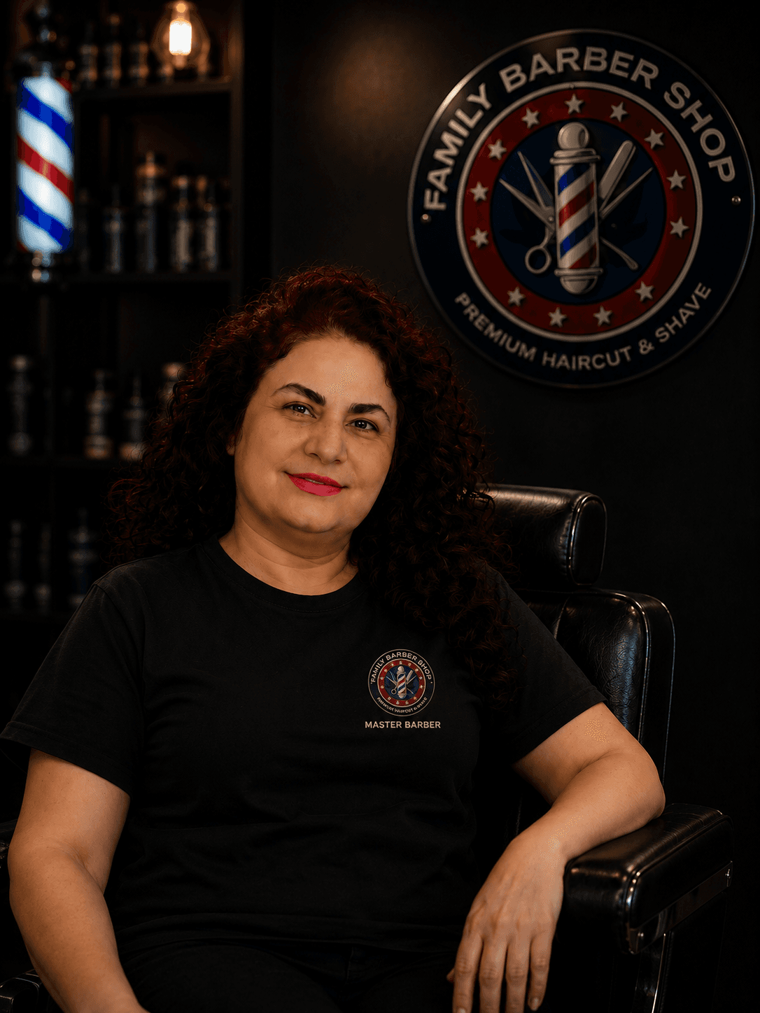 Shahnaz M., master barber at Family Barber Shop